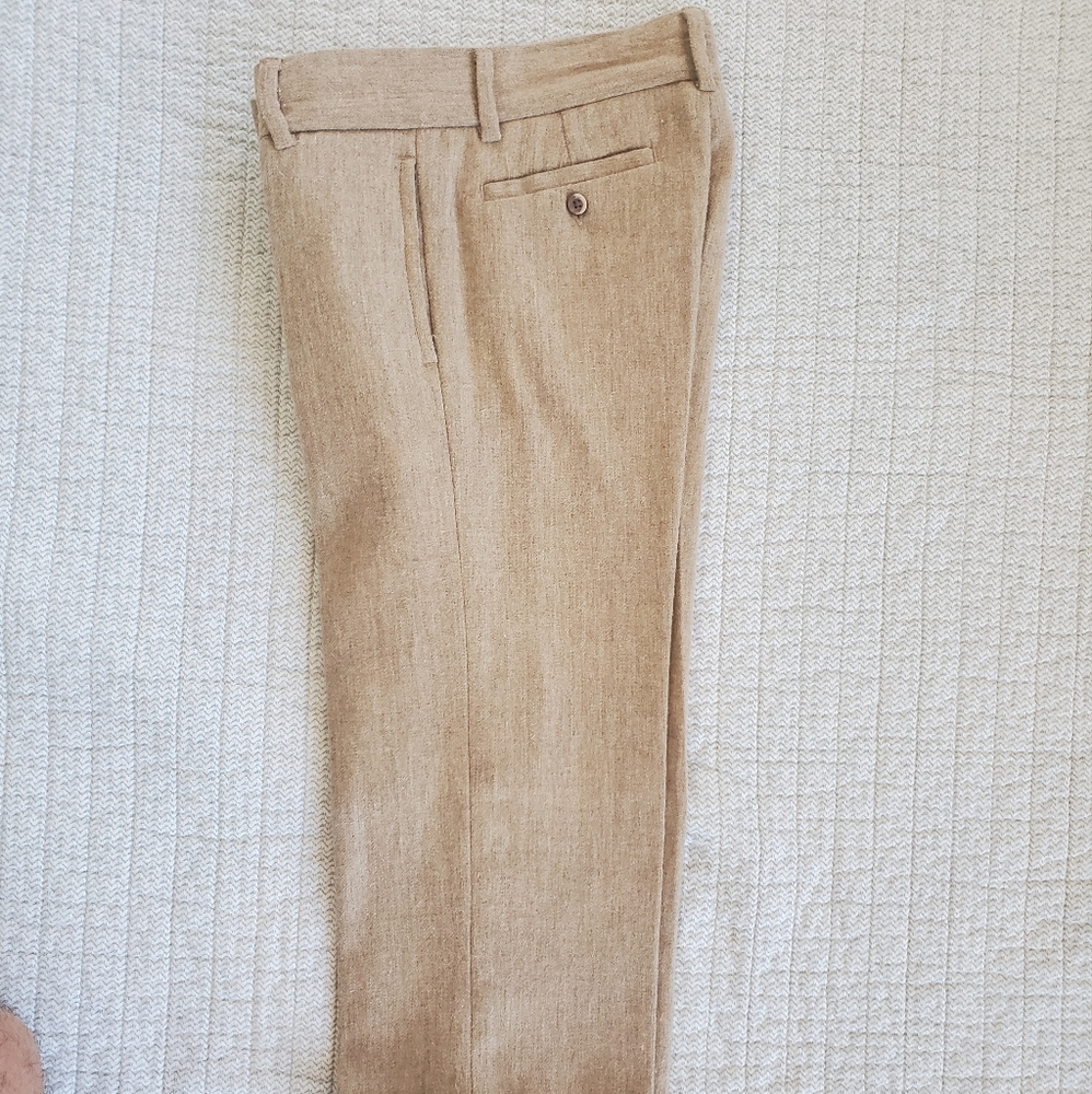 Janie and Jack Tan Wool blend Dress slacks, Boys Size 4
